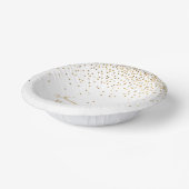 ザヴィンテージグラム金ゴールド結婚紙吹雪コレクション ペーパーボウル (傾斜あり)