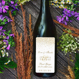 ザヴィンテージグラム金ゴールド結婚紙吹雪コレクション ラベル