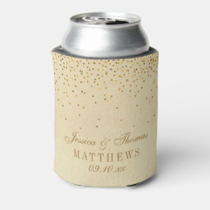ザヴィンテージグラム金ゴールド結婚紙吹雪コレクション 缶クーラー