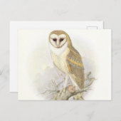 ザヴィンテージバーンフクロウはがき ポストカード (正面/裏面)