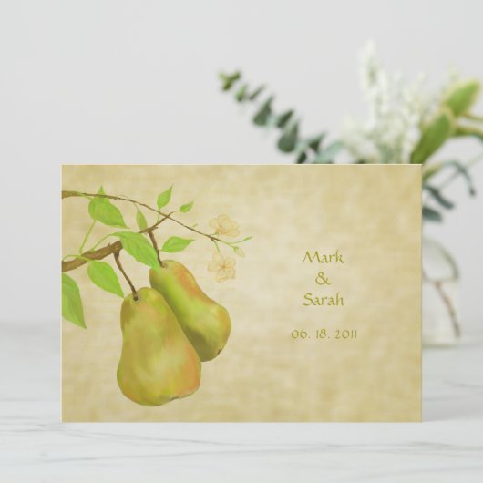 ザヴィンテージパーフェクトPear II招待状 招待状 (スタンド正面)