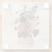 ザヴィンテージレディー花瓶+モノグラム ガラスコースター (裏面)