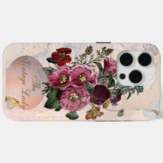 ザヴィンテージレディ花瓶 Case-Mate iPhoneケース (裏面 (横))