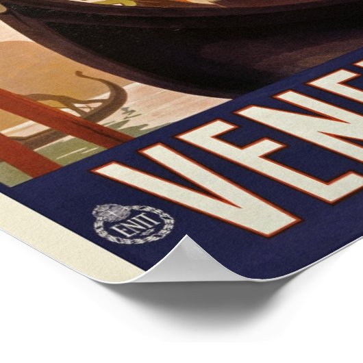 ザヴィンテージヴェネツィア旅行ポスター ポスター (角)