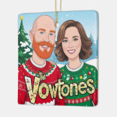 ザヴォウトーン – クリスマスセラミックススクエアオーナメント セラミックオーナメント (左)