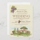 ザヴ結婚ィネヤード招待状 招待状 (正面/裏面)