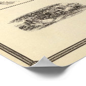 ザーク郡とキルボーン市の地図 ポスター (角)