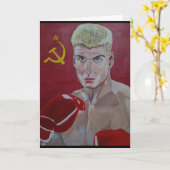 ザーズロシアのバイ絵を描アルフレッドキツネ カード (黄色い花)