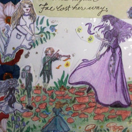 ザーズ疑問に思の放浪者 三つ折りクリスマスカード