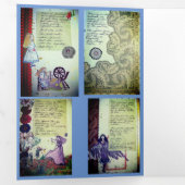 ザーズ疑問に思の放浪者 三つ折りクリスマスカード (内部最初)