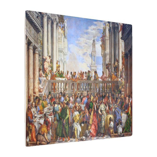 ザーズ結婚アットカナ |パオロベロネーゼ | メタルプリント (アングル)