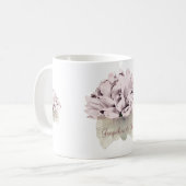 ザーズ結婚/ピンクローズ コーヒーマグカップ (正面左)