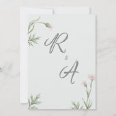 ザーズ結婚 招待状 (裏面)