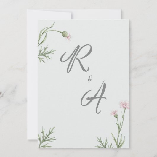 ザーズ結婚 招待状 (裏面)