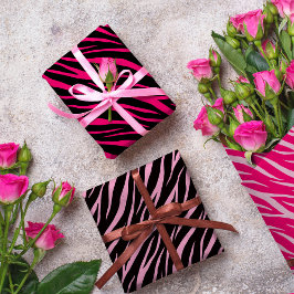 ザーブラプリントモダンキュート&エレガントピガーリーックホワイト ラッピングペーパーシート