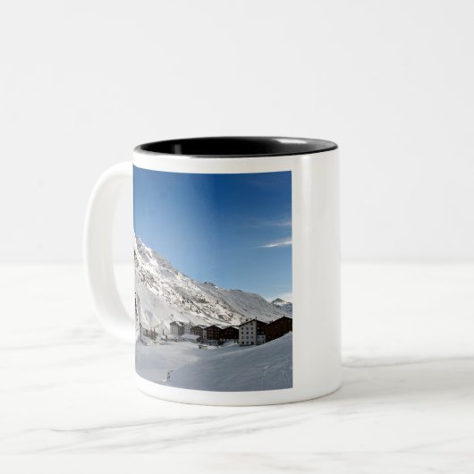 ザールレチアムアルベルグオーストリアアルプスオーストリア ツートーンマグカップ (正面左)