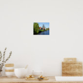 ザーンセシャンオランダ木材ハウス緑と赤 ポスター (キッチン)