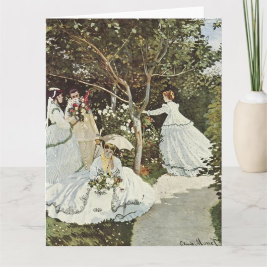 ザーンダムの風車 クロード・モネ カード (正面)