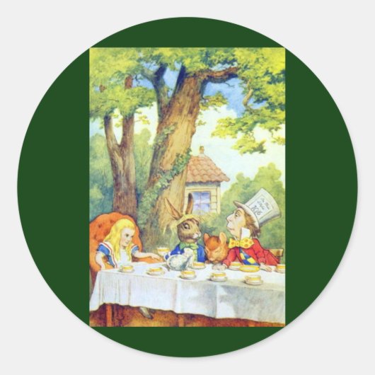 ザ不機嫌ハターズティーパーティーフルカラー ラウンドシール (正面)