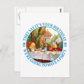 ザ不機嫌ハッターの紅茶パーティー ポストカード (正面/裏面)