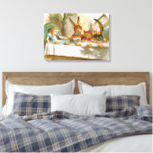 ザ不機嫌ハッターズティーパーティー キャンバスプリント (インサイチュ (寝室))