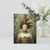 ザ不気味なレトロのバグレディ ポストカード (スタンド正面)