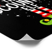 ザ会計小妖精や小人ファミリークリスマスパジャマクリスマス ポスター (角)