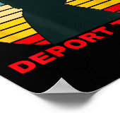 ザ保インジレントデポートトランプレトロアンチトランプ ポスター (角)