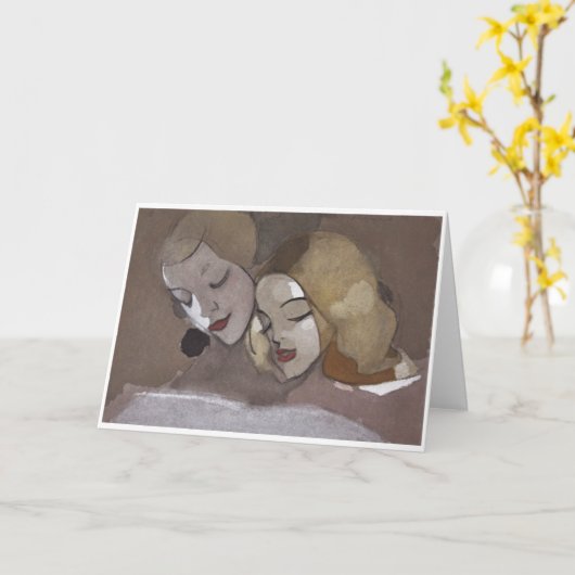 ザ写真ブックHelene Schjerfbeck カード (黄色い花)