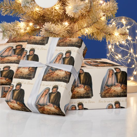 ザ出生クリスマスグリーティング ラッピングペーパー (クリスマス)