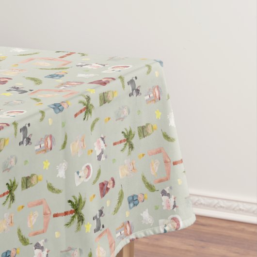 ザ出生クリスマスホリデーセージタブレクロース テーブルクロス (インサイチュ)