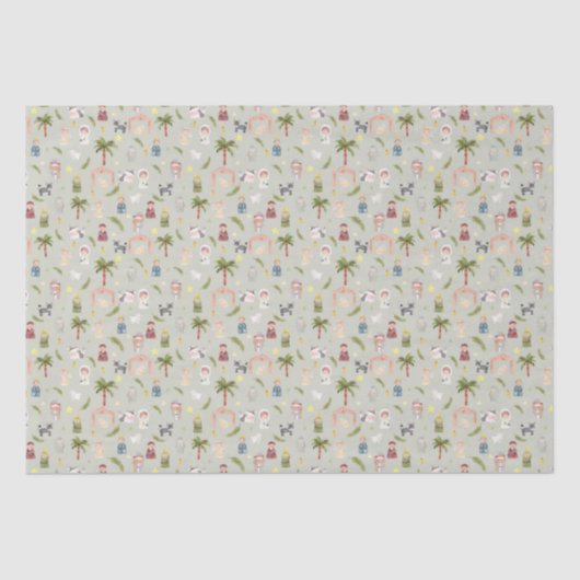 ザ出生クリスマスホリデーセージティッシュペーパー 薄葉紙 (正面)