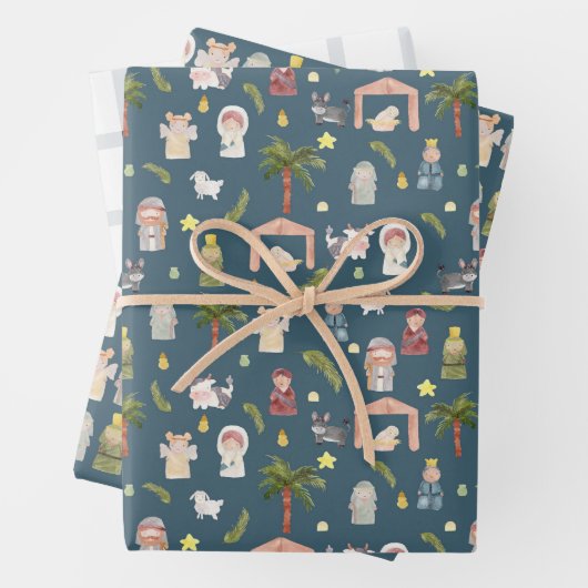 ザ出生クリスマス休暇の海軍 ラッピングペーパーシート (インサイチュ)