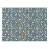 ザ出生クリスマス休暇ネイビーTableloth テーブルクロス (正面(横))