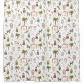 ザ出生クリスマス シャワーカーテン (正面)