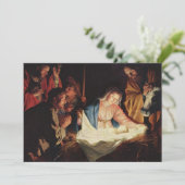 ザ出生ヴィンテージファインアートクリスマス シーズンカード (スタンド正面)