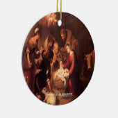 ザ出生羊飼い1668聖なる書物、 経典 セラミックオーナメント (右)