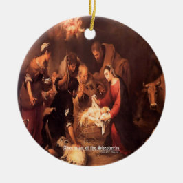 ザ出生羊飼い1668聖なる書物、 経典 セラミックオーナメント