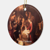 ザ出生羊飼い1668聖なる書物、 経典 セラミックオーナメント (左)