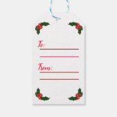 ザ初めてのクリスマスクロアチアギフトラベル ギフトタグ (裏面)
