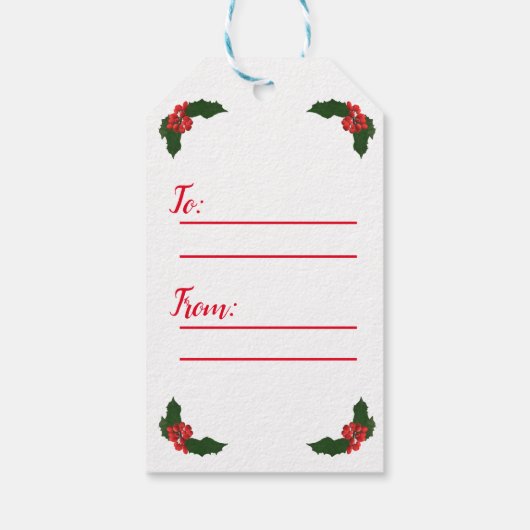 ザ初めてのクリスマスクロアチアギフトラベル ギフトタグ (裏面)