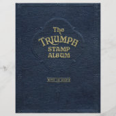 ザ勝利スタンプアルバムヴィンテージデザイン チラシ (正面)