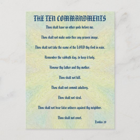 ザ十戒パステルフローラはがき ポストカード (正面)