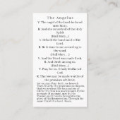 ザ受胎告知祈りの言葉カード コーリングカード (裏面)