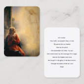 ザ受胎告知祈りの言葉カード 名刺 (正面/裏面)