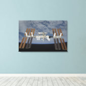 ザ国際的宇宙ステーション3 キャンバスプリント (インサイチュ (ウッドフロア))