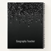 ザ地理の先生、シックな先生ギフト ノートブック (裏面)