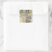 ザ夕べの前にイングランドへの旅 – 勉強 スクエアシール (バッグ)