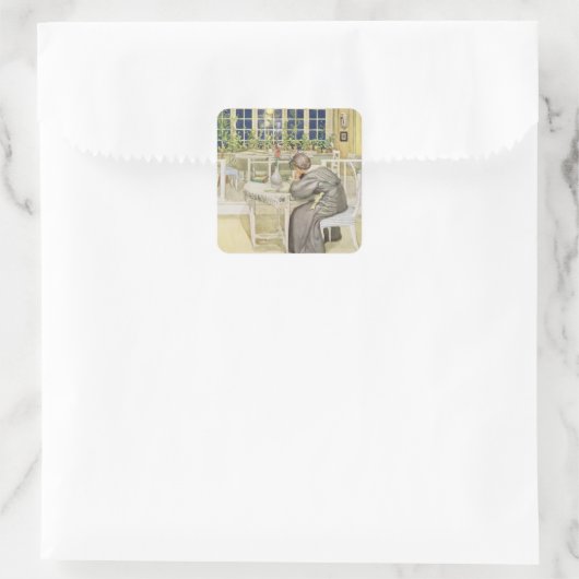 ザ夕べの前にイングランドへの旅 – 勉強 スクエアシール (バッグ)