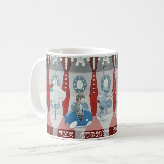 ザ好奇心に満ちた回転木馬 コーヒーマグカップ (正面左)